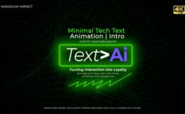 Videohive Minimal Tech Text Animation | Intro