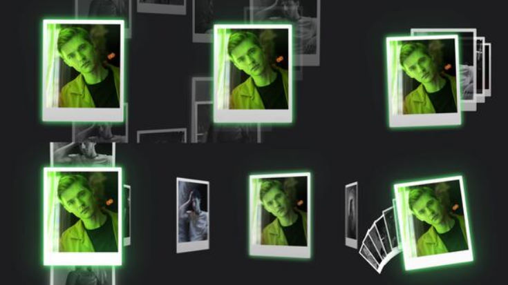 Videohive Neon Photo Carouse
