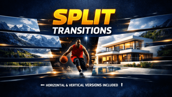 Videohive Split Transitions | Vertical and Horizontal