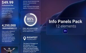 Info Panels Pack | MOGRT Free Videohive