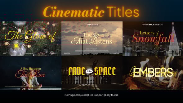 Movie Title Cinematic Free Videohive 