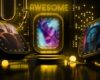 Videohive 3D Luxury Neon Intro Gold Fun Slideshow
