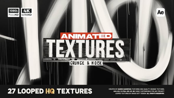 Videohive Animated Grunge & Noise Textures