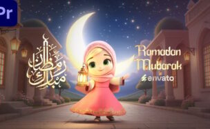 Videohive Eid Al Adha Girl Dancing | MOGRT