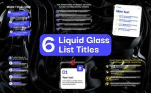 Liquid Glass List Titles | MOGRT Free Videohive 