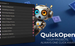 Aescripts QuickOpen v3.1.1 Free Download
