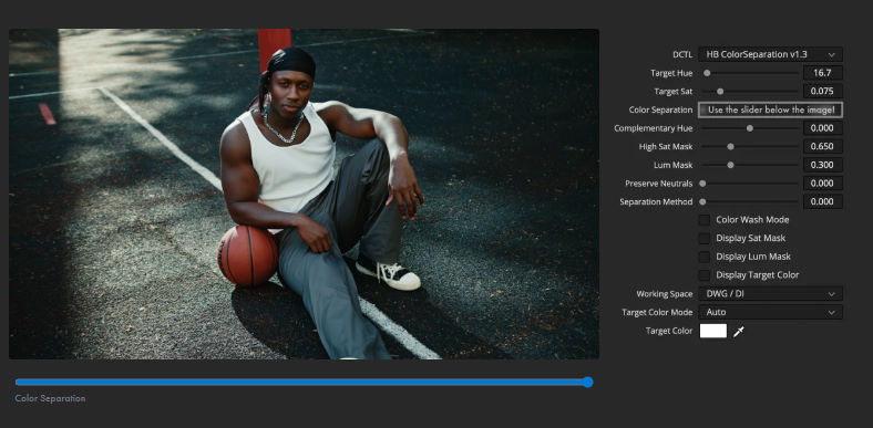 Henry Bobeck – Color Separation DCTL v1.3