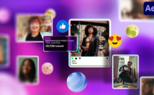 Social Media Post Reaction Photo Logo Opener Free Videohive