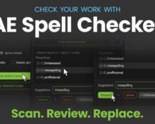 Aescripts AE Spell Checker v2.0.2 Free Download