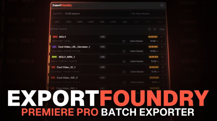 Aescripts ExportFoundry v1.0 Free Download