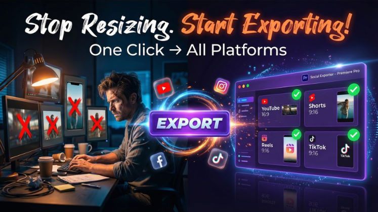 Aescripts Social Exporter for Premiere Pro v1.0.0 Free Download