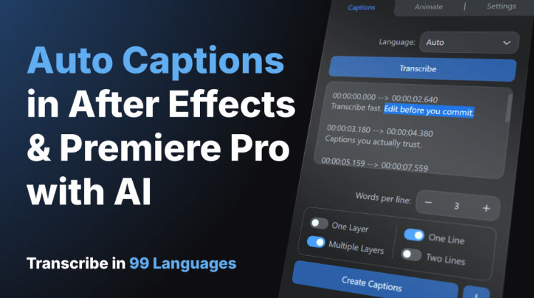 Aescripts Voice2Captions v2.1.0