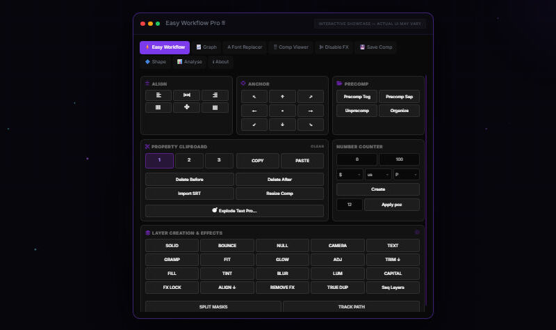 Easy Workflow Pro v3.6.0 After Effects Extension