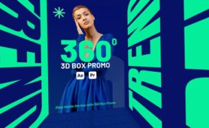 Videohive 360 Box Promo – 3D Cube Walkthrough Opener for After Effects & Premiere Pro