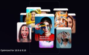 Videohive Carousel for Profile Card, Card Presentation and social media with 3D Rotation Vertical MOGRT