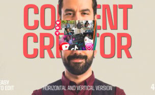 Videohive Modern Content Creator Intro | Collage Promo | Horizontal and vertical