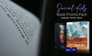 Download Book Promo Social Ads for Premiere Pro | 20 Multi-Format MOGRT Concepts Videohive