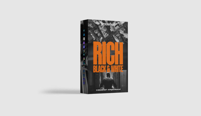 GradeFruit Rich Black and White LUTs & LR Presets