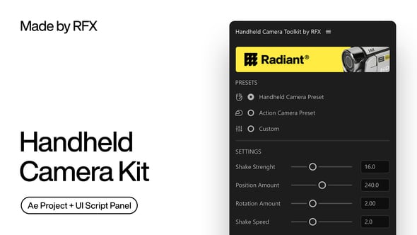 Handheld Camera Shake Toolkit For After Effects