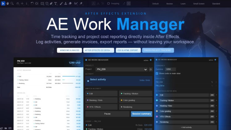 Aescripts AE Work Manager v1.0.0