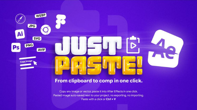 Aescripts JustPaste V1.0 Free Download