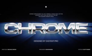 Videohive Cinematic Chrome Typography | MOGRT