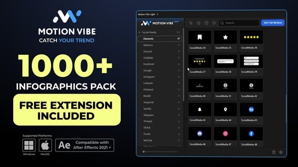 Videohive Infographics Pack | Free Extension for After Effects Included