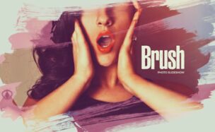 Videohive Beautiful Brush Photo Slideshow