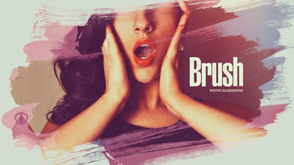 Videohive Beautiful Brush Photo Slideshow
