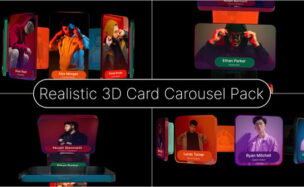 Videohive Realistic 3D Card Carousel Pack