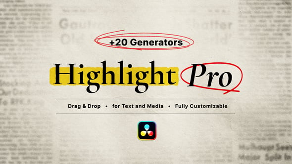 Videohive Highlight Pro Toolkit – for DaVinci Resolve