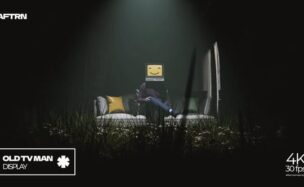Videohive Man With An Old TV Head