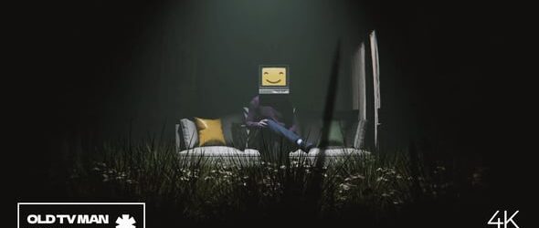 Videohive Man With An Old TV Head