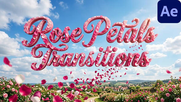 Videohive Rose Petals Transitions for After Effects