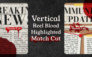 Videohive Vertical Reel Blood Match Cut
