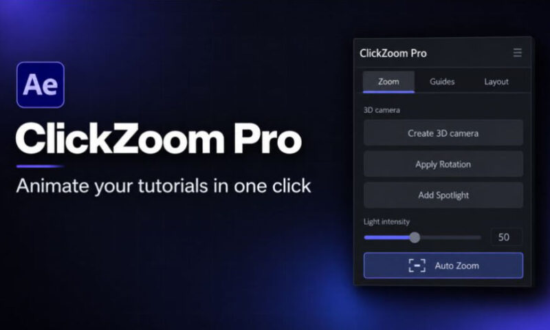 Aescripts ClickZoom Pro v5.3 Free Download