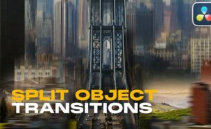 Videohive Object Reveal Transitions for DaVinci Resolve | Smooth Unfold & Split Effects