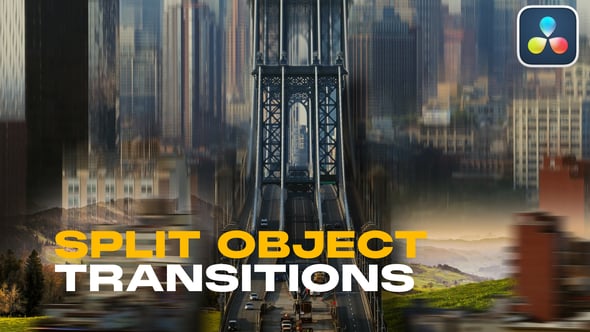 Videohive Object Reveal Transitions for DaVinci Resolve | Smooth Unfold & Split Effects