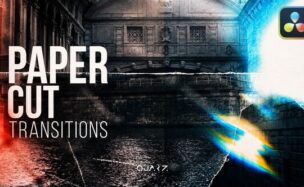 Videohive Paper Cut Transitions for DaVinci Resolve