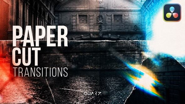 Videohive Paper Cut Transitions for DaVinci Resolve